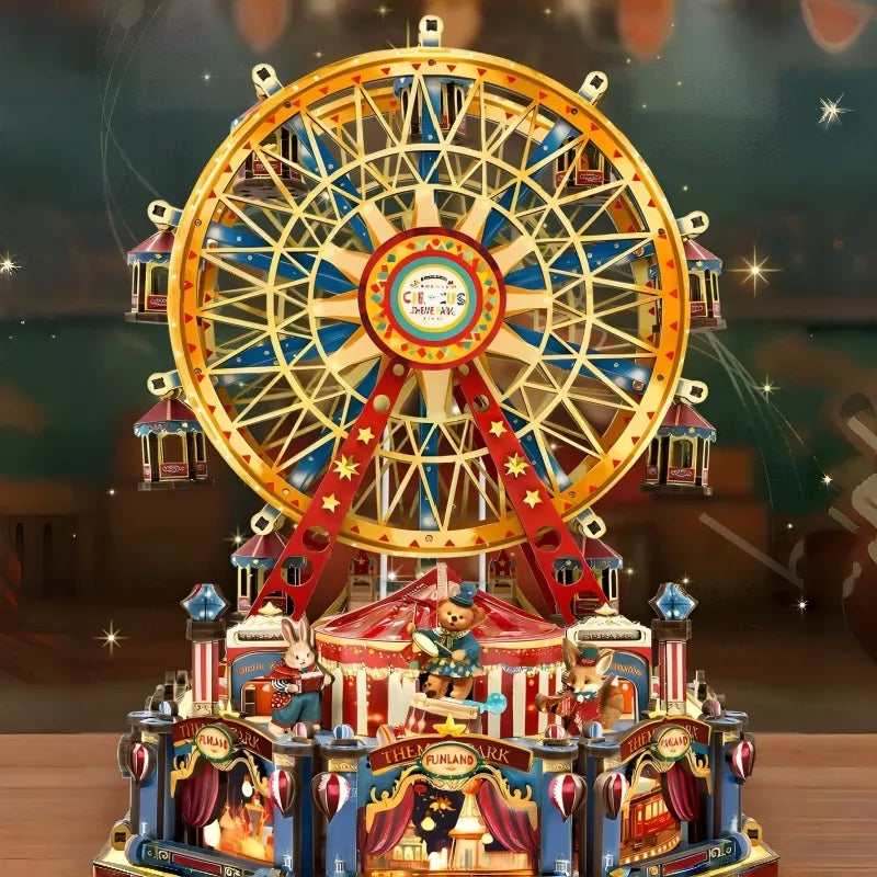 Boite a musique en bois La Grande Roue du Siecle, idee cadeau NOOK Universe