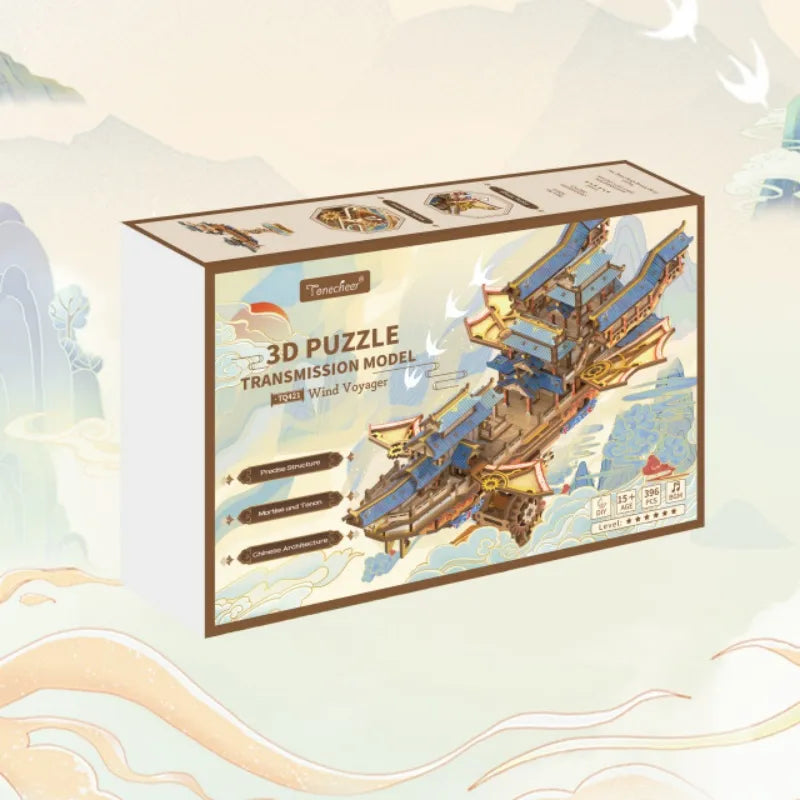Puzzle 3D Bois – Le Voyageur du Vent — vue 7