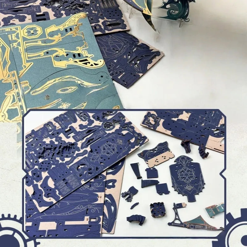 Puzzle 3D Bois – L'Arche de la Baleine Cosmique — vue 6