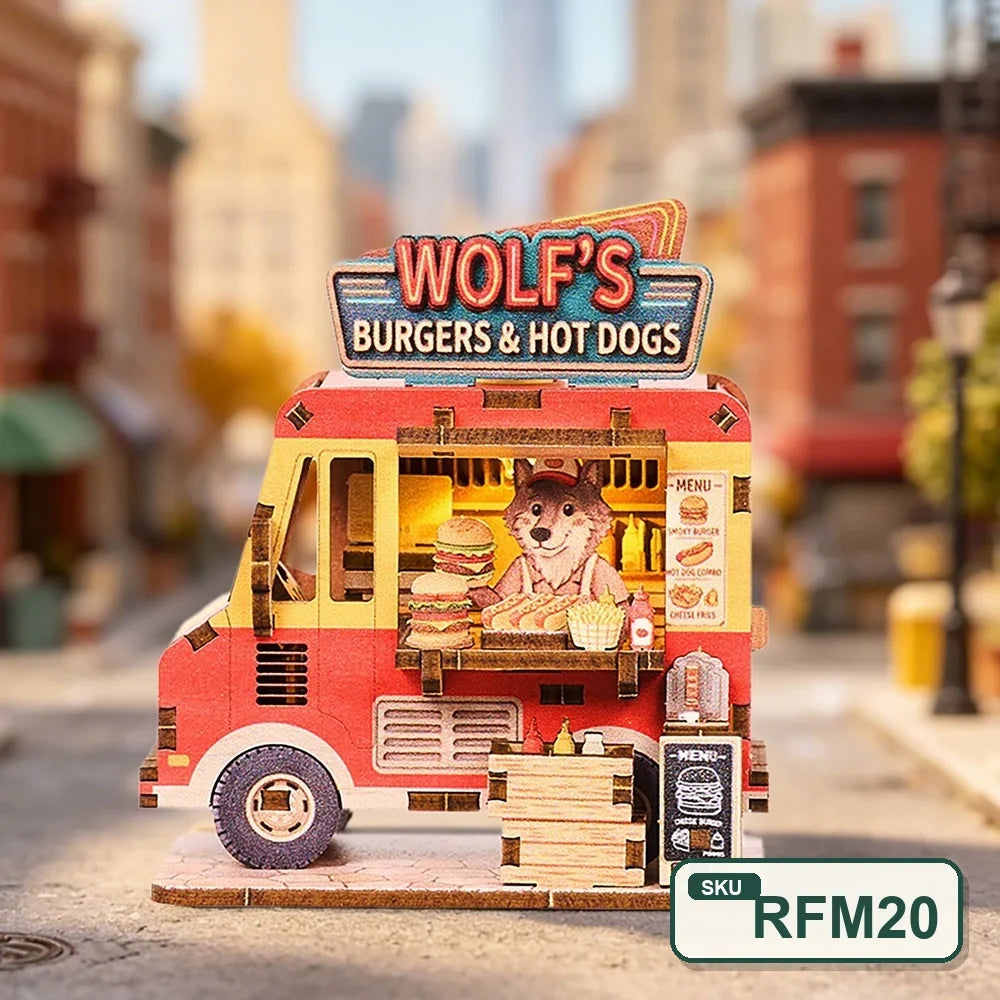 Puzzle 3D Bois – Magnets Coins de Rue Féeriques — vue 23