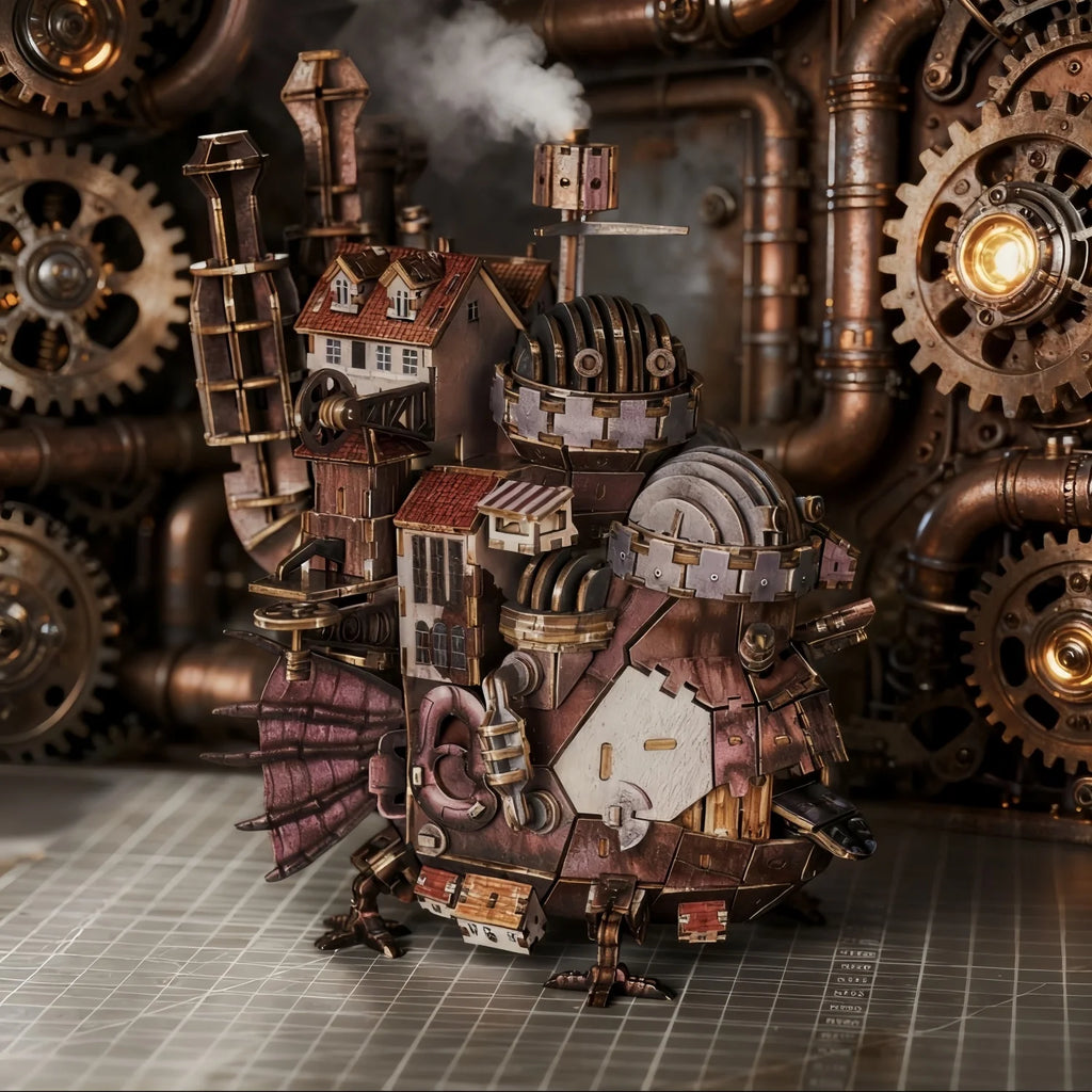 Puzzle 3D Bois – Château Ambulant Miniature
