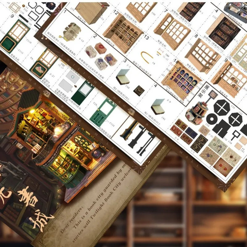 Maison Miniature – La Cité du Livre au Crépuscule — vue 6