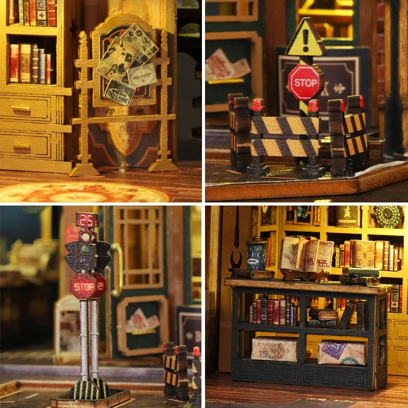 Maison Miniature – La Cité du Livre au Crépuscule — vue 2