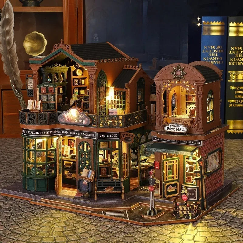 Maison Miniature – La Cité du Livre au Crépuscule — vue 3