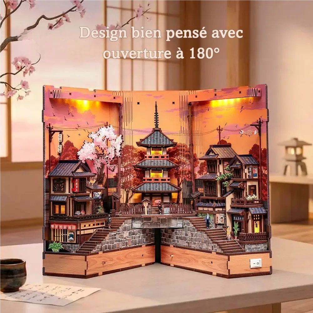 Book Nook – L'Allée des Cerisiers au Crépuscule — vue 3