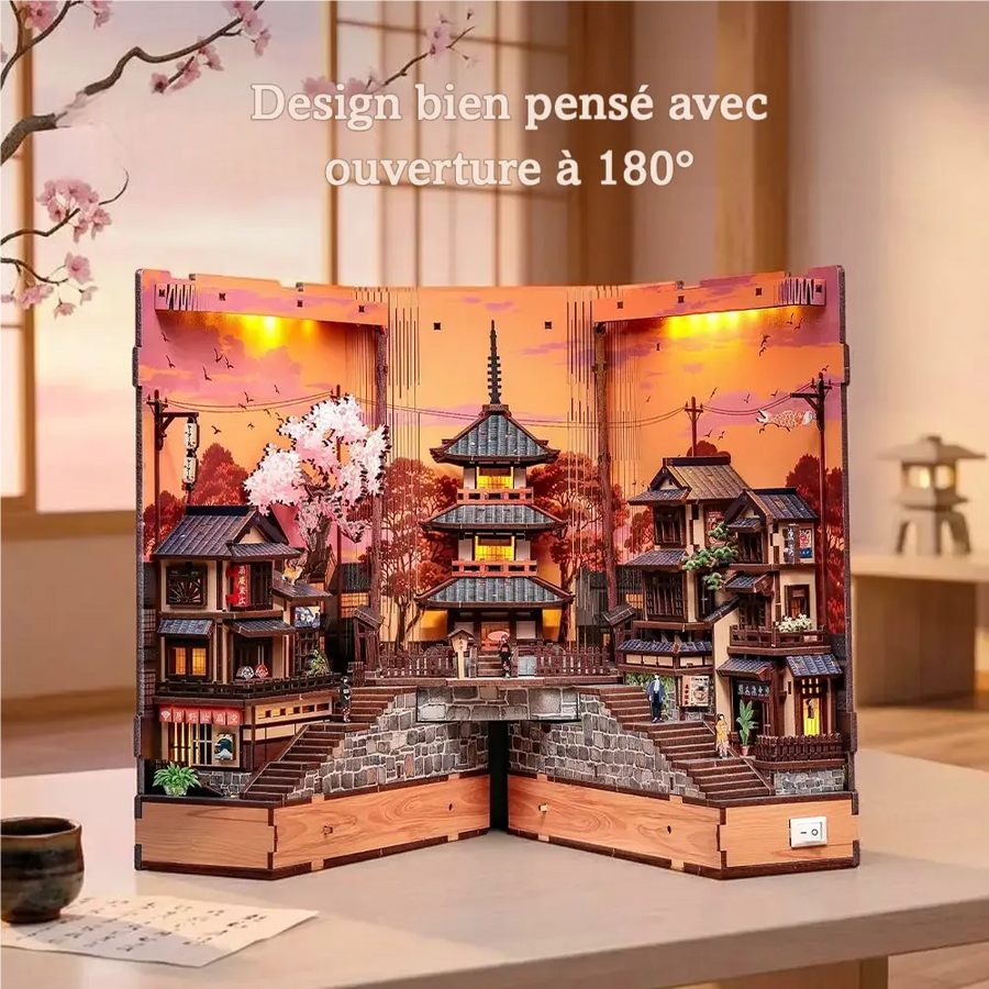 Book Nook – L'Allée des Cerisiers au Crépuscule — vue 3