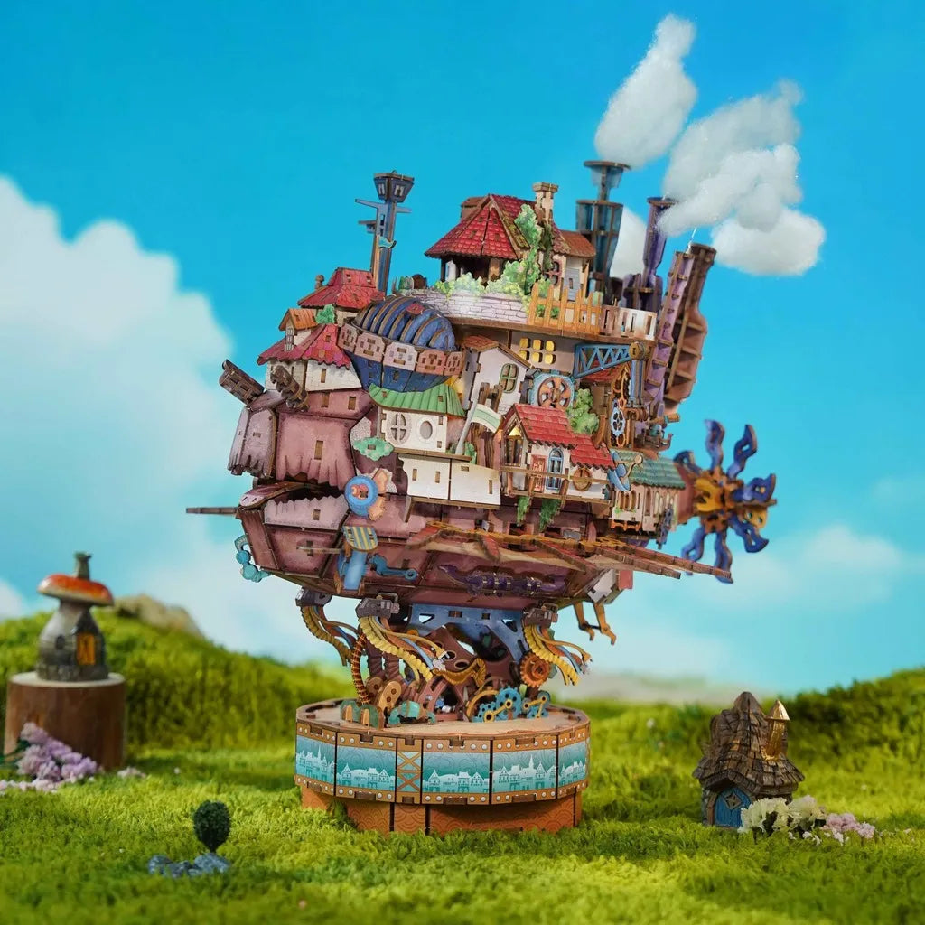 Puzzle 3D en bois du Château Ambulant Mécanique, nouveauté NOOK Universe