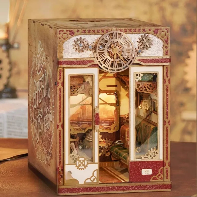 Book nook en bois Fantaisie a Vapeur, vente flash NOOK Universe