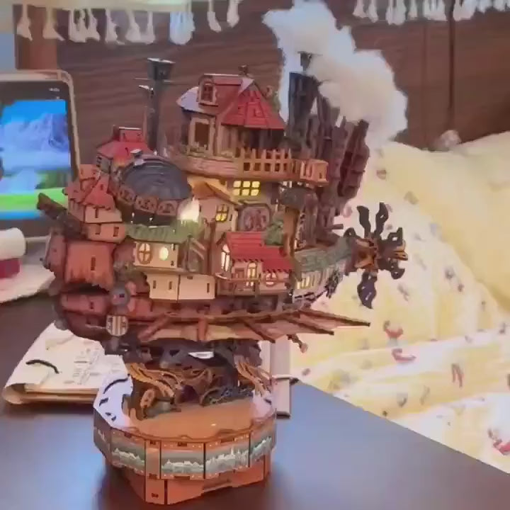 Puzzle 3D Bois – Château Ambulant Mécanique