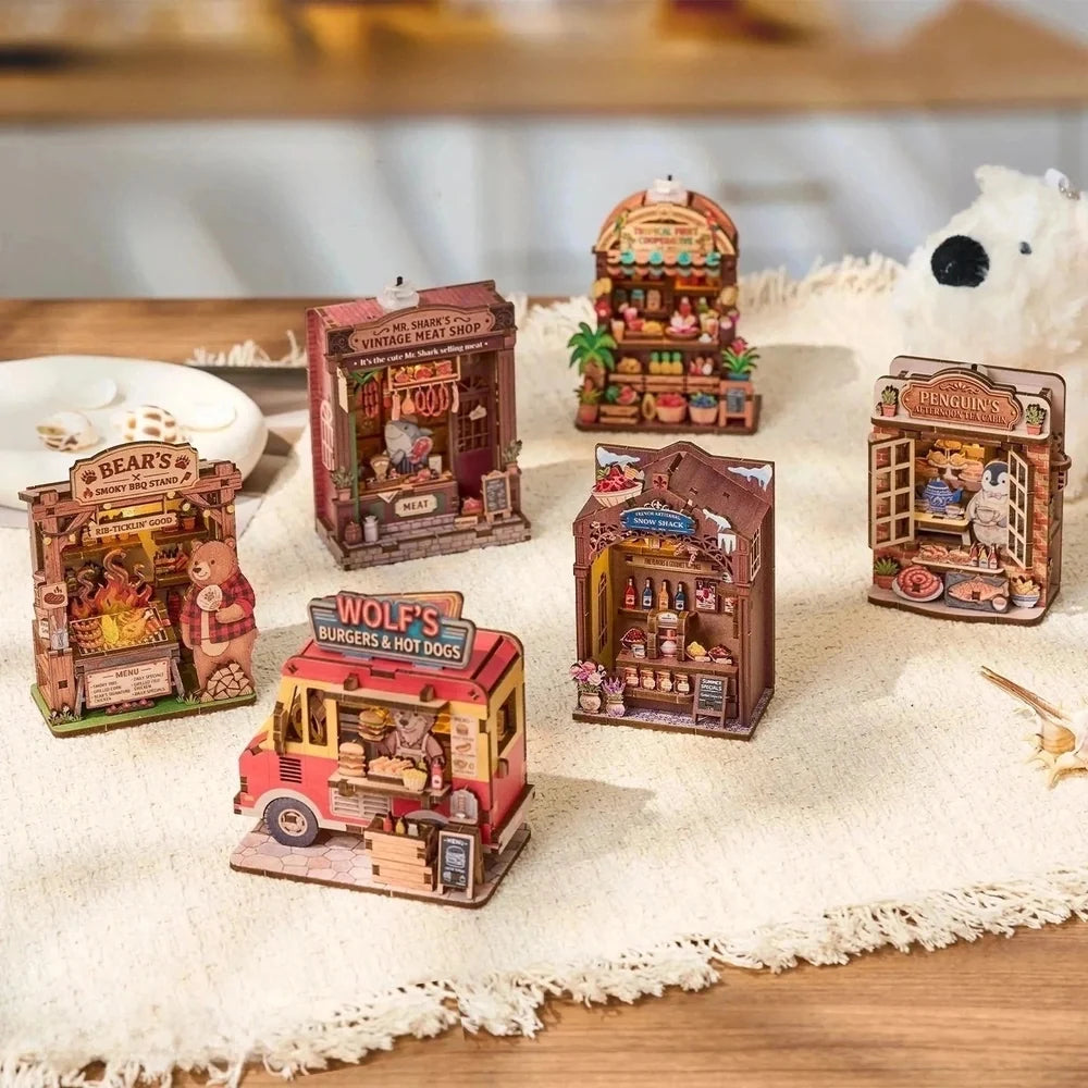 Puzzle 3D Bois – Magnets Coins de Rue Féeriques — vue 29