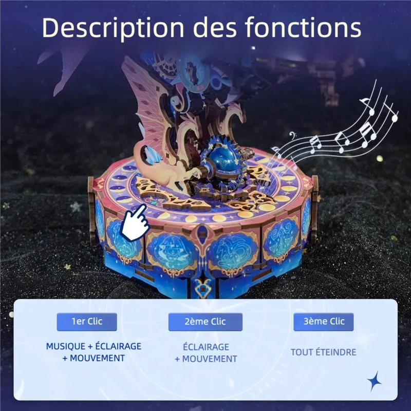 Puzzle 3D Bois – La Galaxie Magique — vue 4