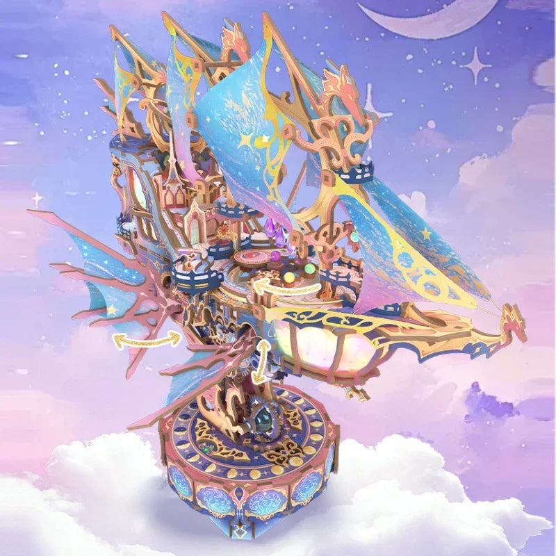 Puzzle 3D Bois – La Galaxie Magique — vue 1