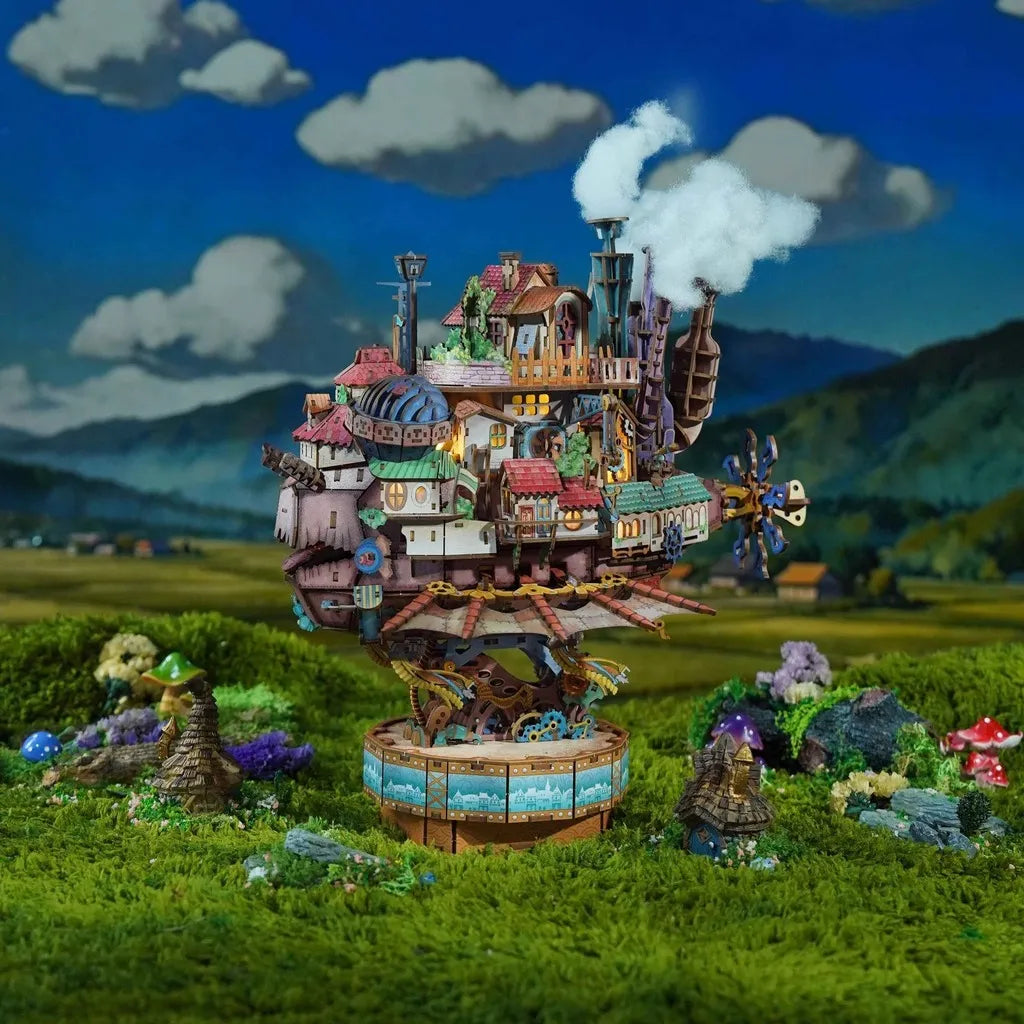 Puzzle 3D Bois – Château Ambulant Mécanique — vue 4