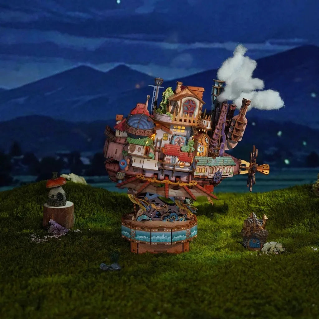 Puzzle 3D Bois – Château Ambulant Mécanique — vue 7