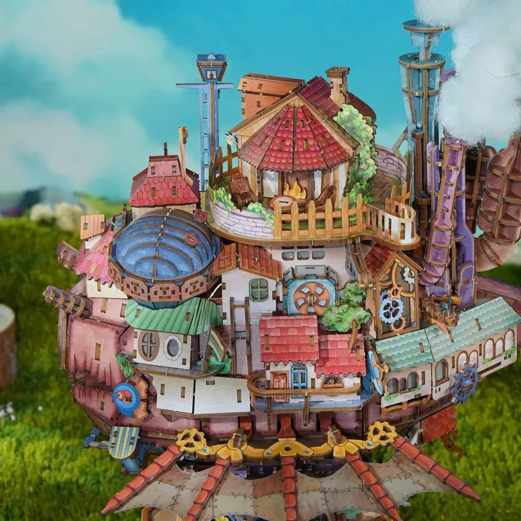 Puzzle 3D Bois – Château Ambulant Mécanique — vue 3