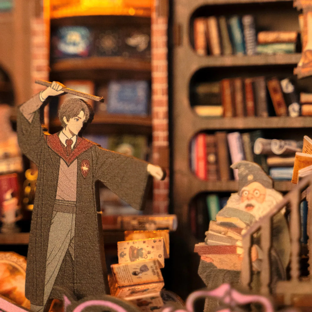 Cadre Puzzle 3D – Bibliothèque Magique — vue 5