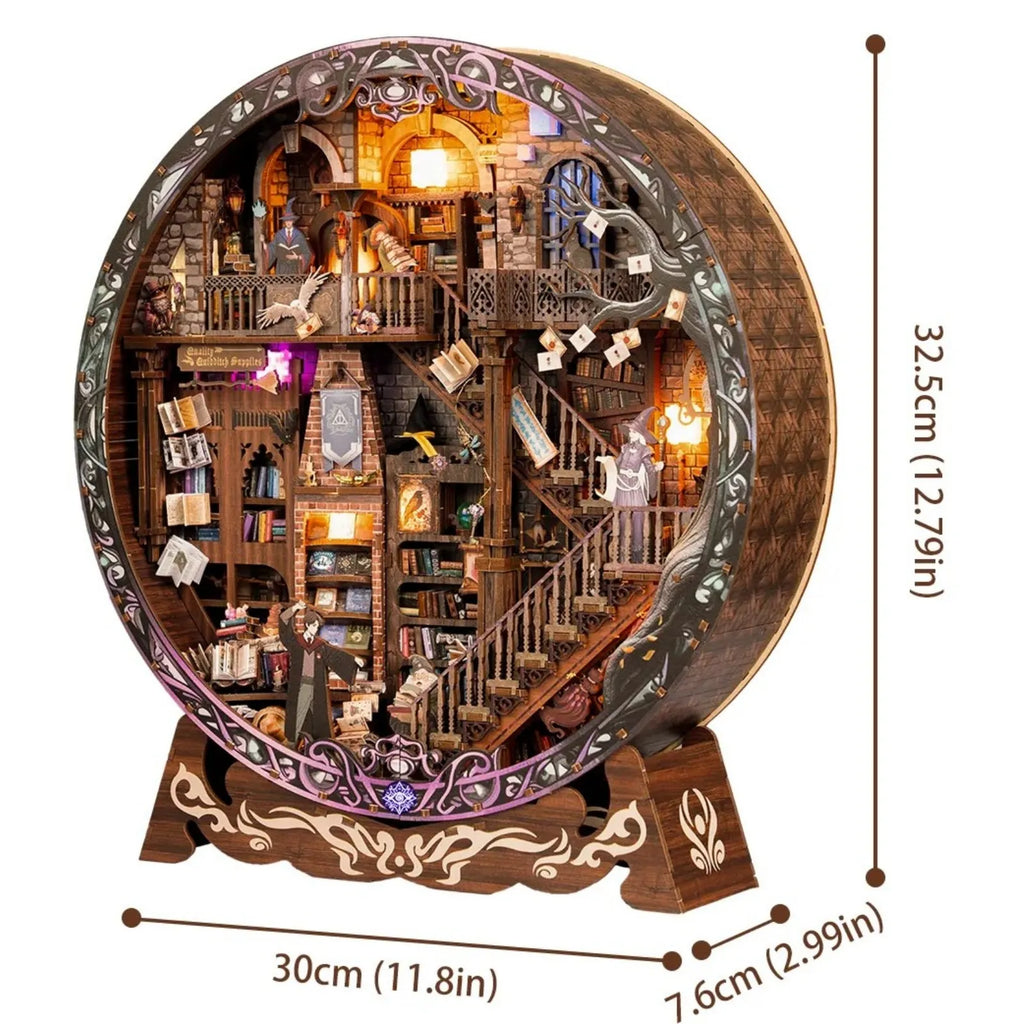 Cadre Puzzle 3D – Bibliothèque Magique — vue 6