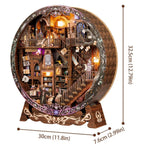Cadre Puzzle 3D – Bibliothèque Magique — vue 6