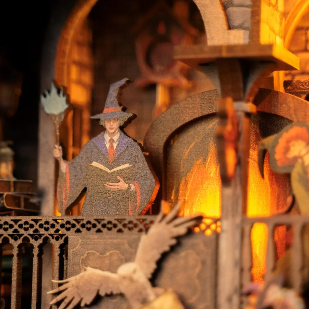 Cadre Puzzle 3D – Bibliothèque Magique — vue 2